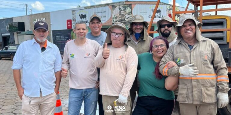 Varjão recebe melhorias na sinalização viária por meio do programa Sinaliza Goiás