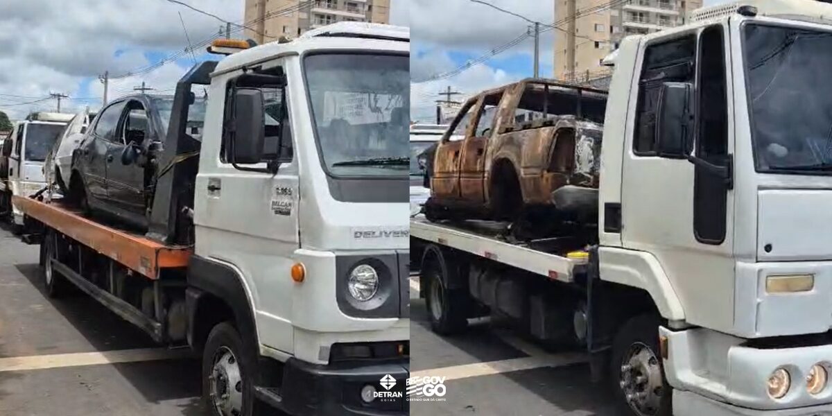 Patrulha Detran recolhe carcaças e veículos abandonados no Setor Aeroviário