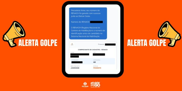 Detran-GO alerta para golpe da CNH Gratuita