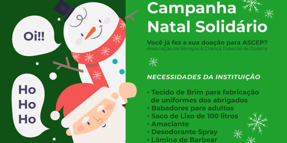 Secretaria da Economia lança a Campanha Natal Solidário