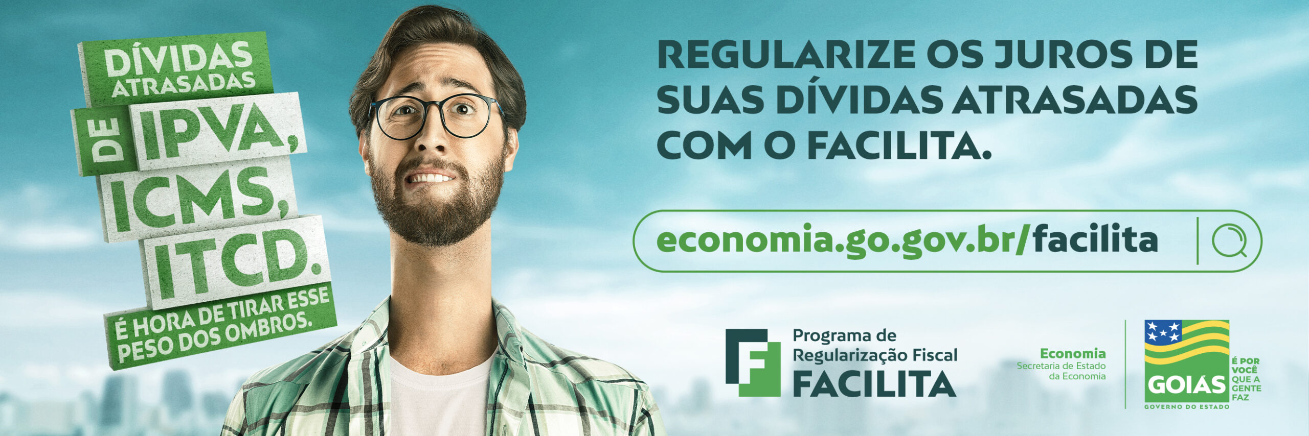 Banner regularize os juros de suas dívidas atrasadas com o Facilita