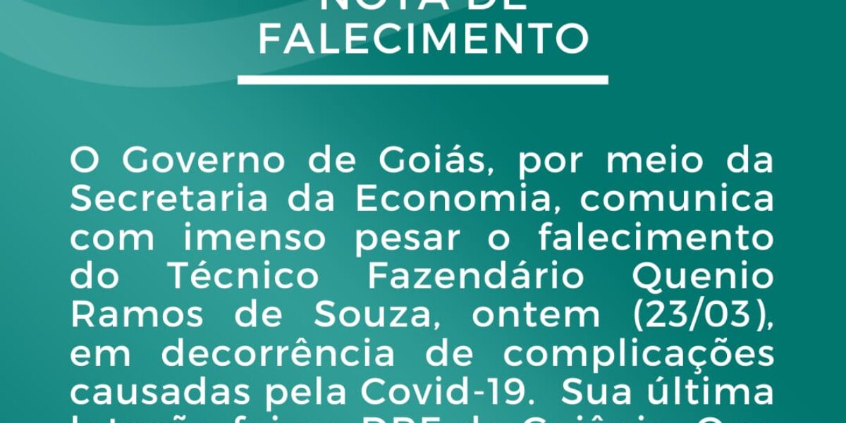 Nota de Falecimento