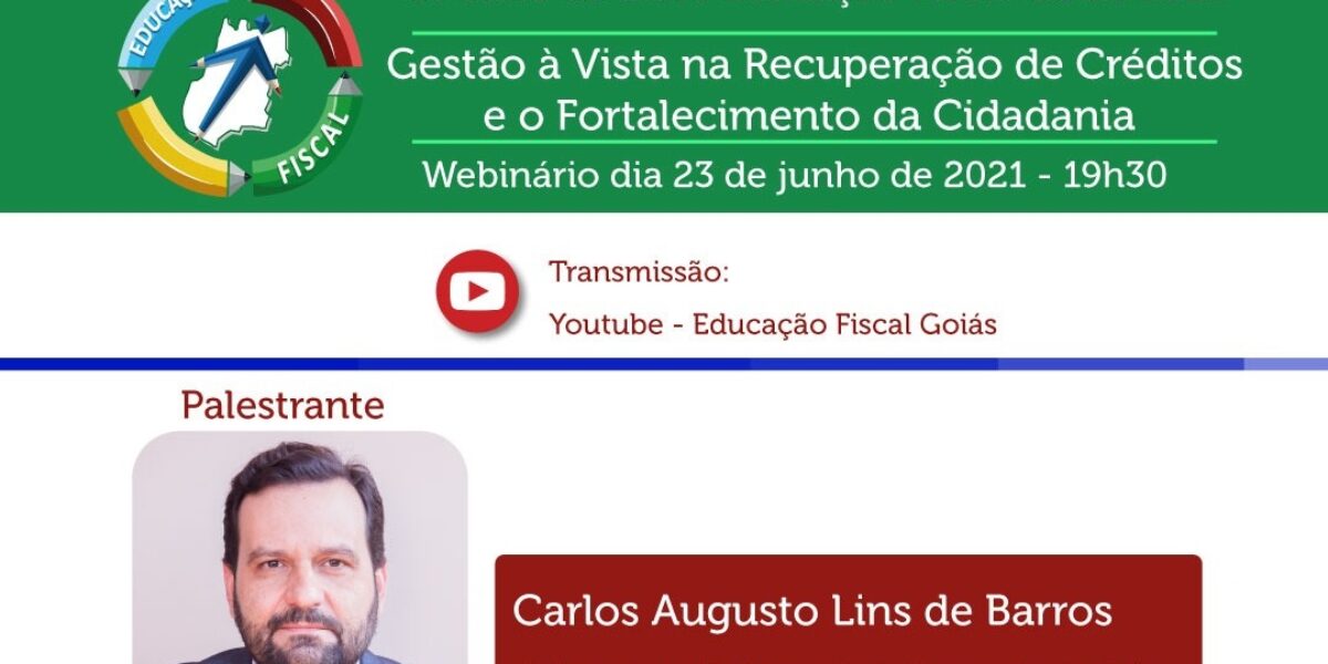 Modelo de gestão à vista na recuperação de créditos é tema de próximo webinário da Educação Fiscal