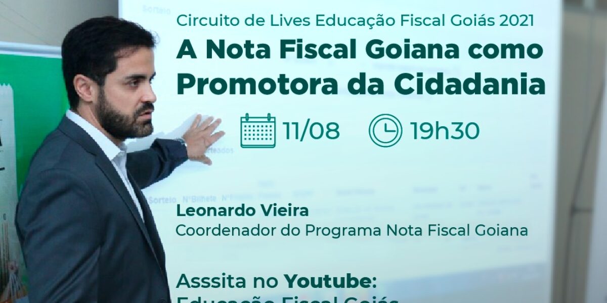 Nota Fiscal Goiana é tema do próximo webinário da Educação Fiscal