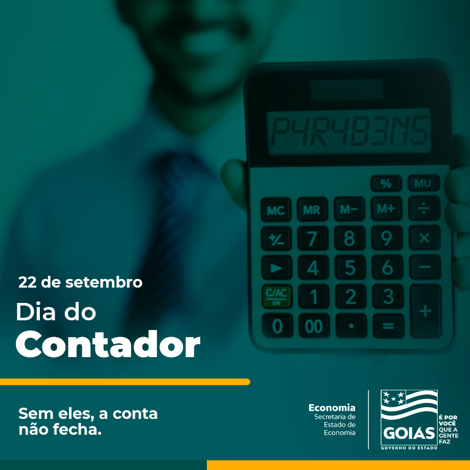 card verde DIA DO CONTADOR - SEM ELES, A CONTA NÃO FECHA