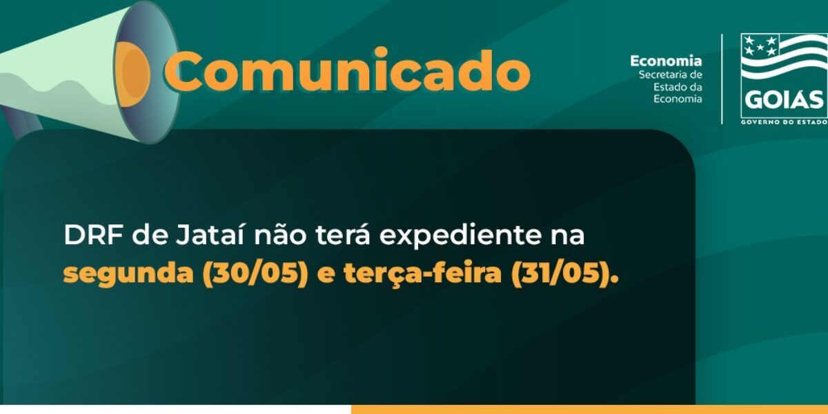 DRF de Jataí ficará fechada dois dias na próxima semana