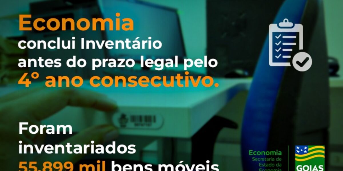 Economia conclui Inventário em tempo recorde pela 4ª vez consecutiva