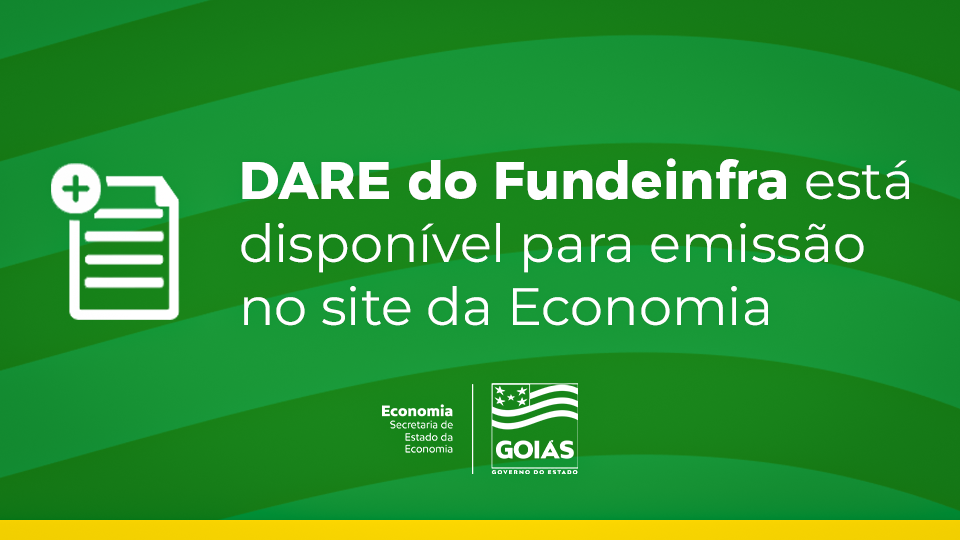 Contribuinte já pode emitir DARE do Fundeinfra no site da Economia