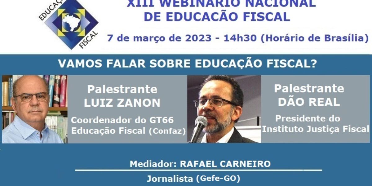 Webinário apresenta Programa Nacional de Educação Fiscal para novos representantes dos Estados