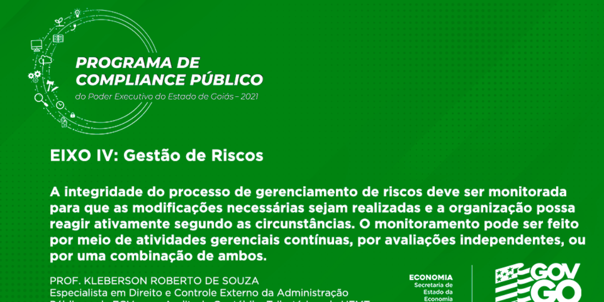 Programa de Compliance Público – Eixo: IV: Gestão de Riscos