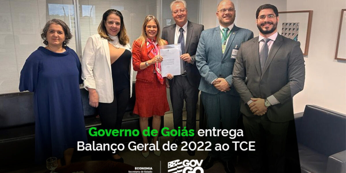 Governo de Goiás entrega Balanço Geral de 2022 ao TCE