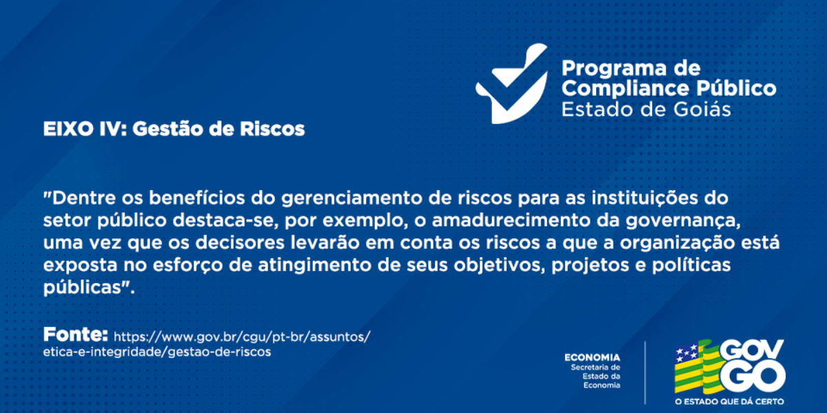 Programa de Compliance Público – Eixo IV: Gestão de Riscos