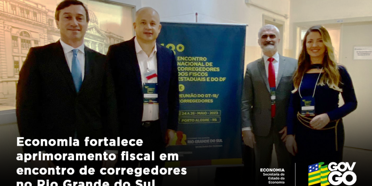 Secretaria da Economia marca presença no GT18 e 18º Encontro de Corregedores em Porto Alegre