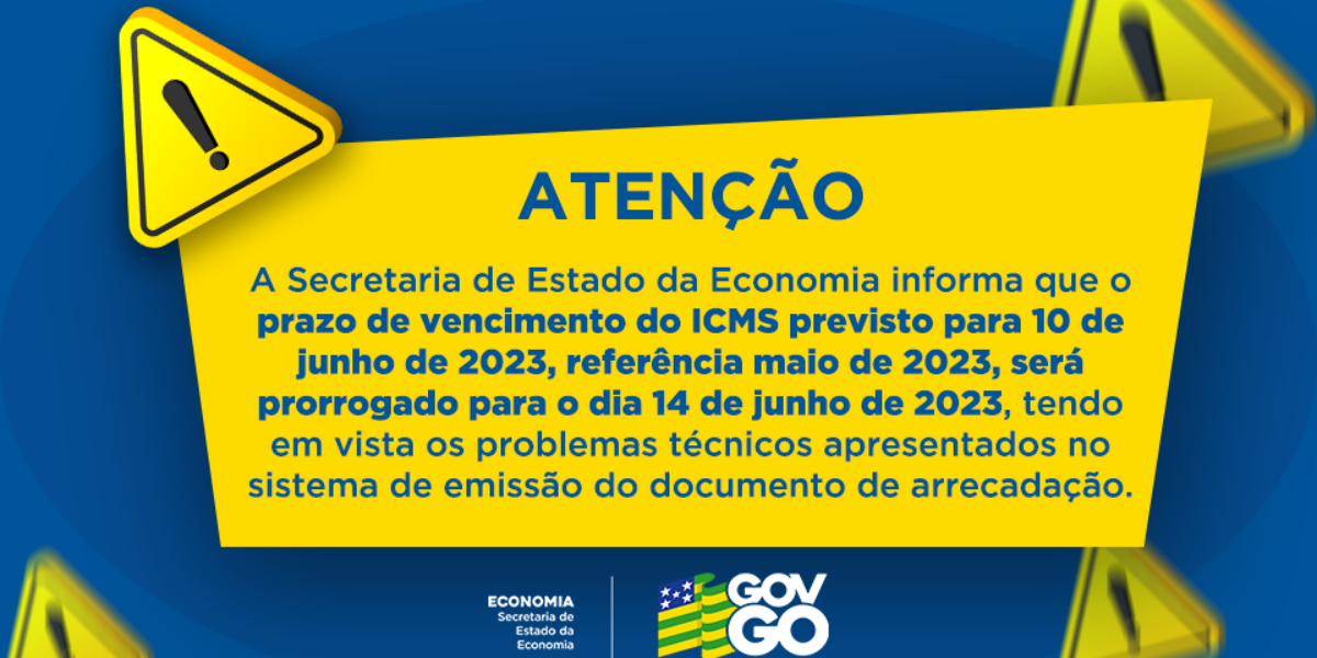 Prazo de vencimento do ICMS foi prorrogado