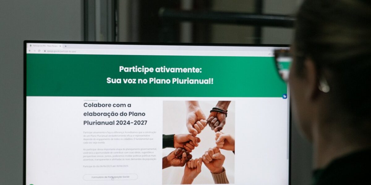 Governo de Goiás realiza consulta pública para planejamento dos próximos quatro anos