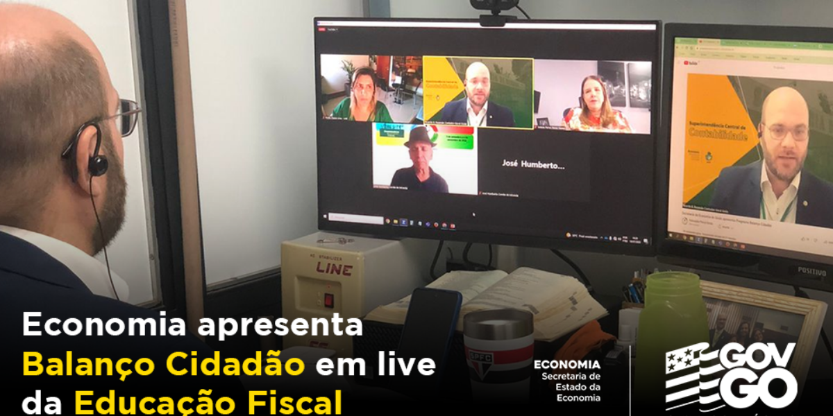 Live do Programa de Educação Fiscal apresenta Balanço Cidadão