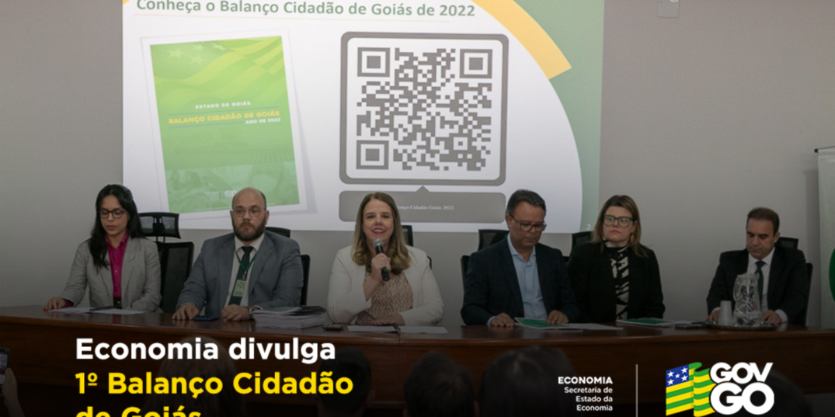 Economia apresenta primeiro Balanço Cidadão de Goiás