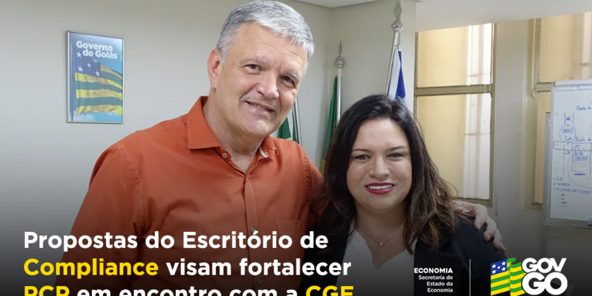 Representante do Escritório de Compliance se reúne com CGE para discutir sugestões relacionadas ao PCP