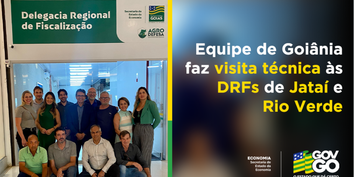 DRFs de Jataí e Rio Verde receberam visita técnica da Secretaria