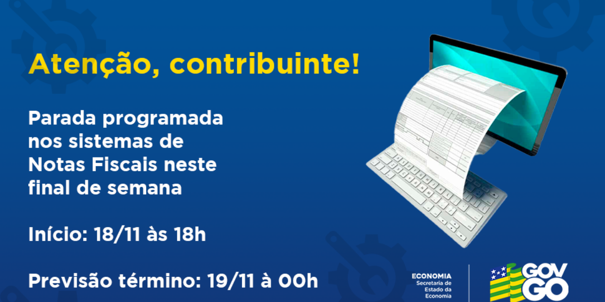 Manutenção Programada nos Sistemas da Economia neste final de semana