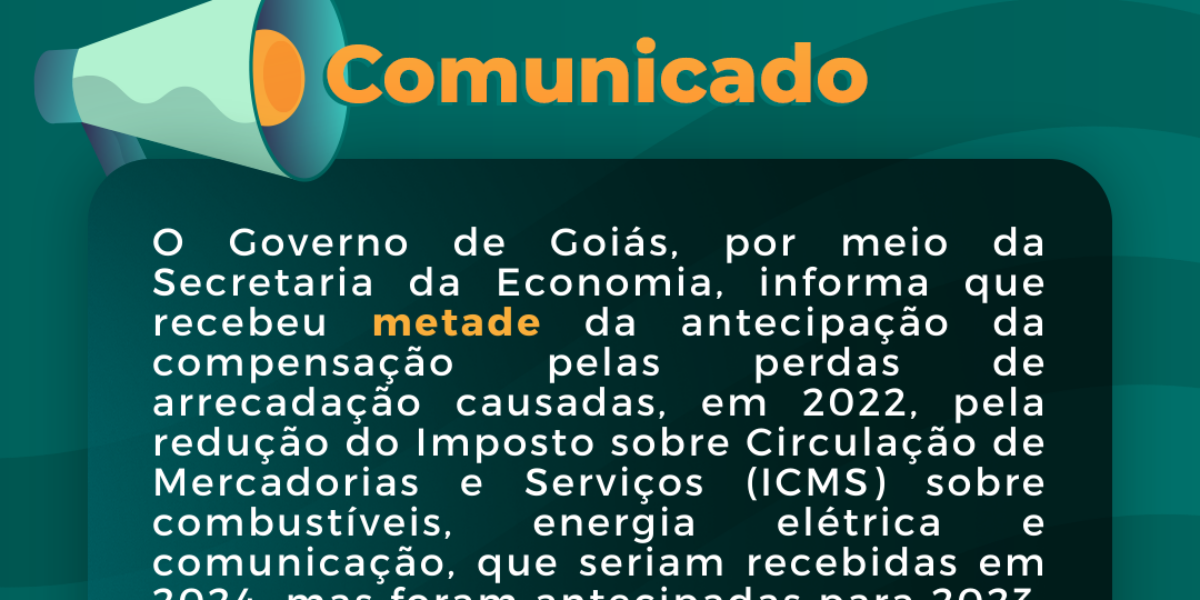 Comunicado – Compensação parcial das perdas de ICMS – LC 201/2023