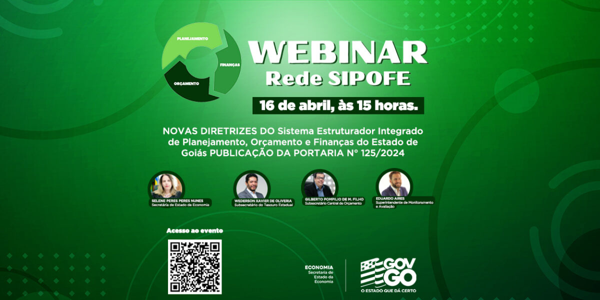 Webinário discutirá novas diretrizes da Rede SIPOFE