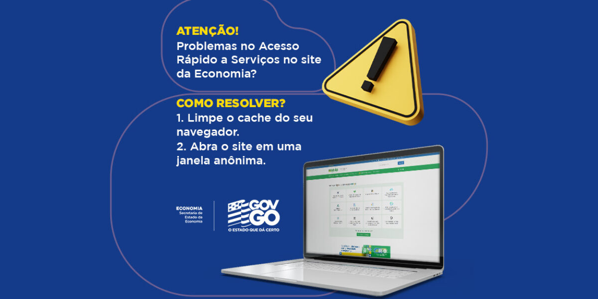 Alerta para solução de erro no Site da Economia referente a “Serviços do Expresso”