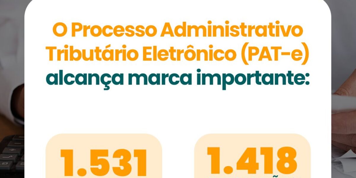 Lançado em setembro, PAT-e contabiliza 1.531 processos formalizados