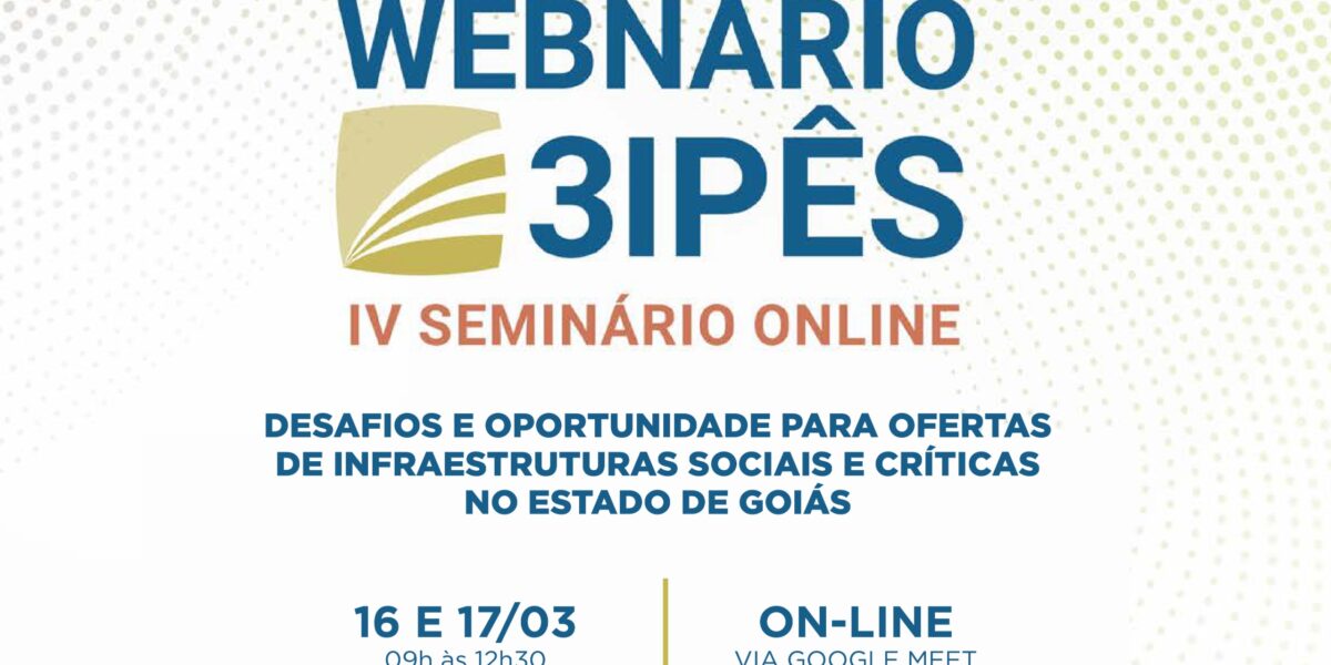 Inscrições abertas para webinário sobre concessões e parcerias público-privadas para infraestrutura em Goiás
