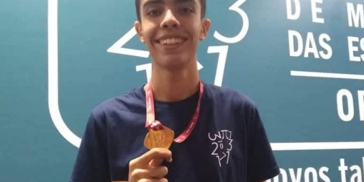 Estudante da rede pública estadual conquista pela terceira vez medalha de ouro na OBMEP