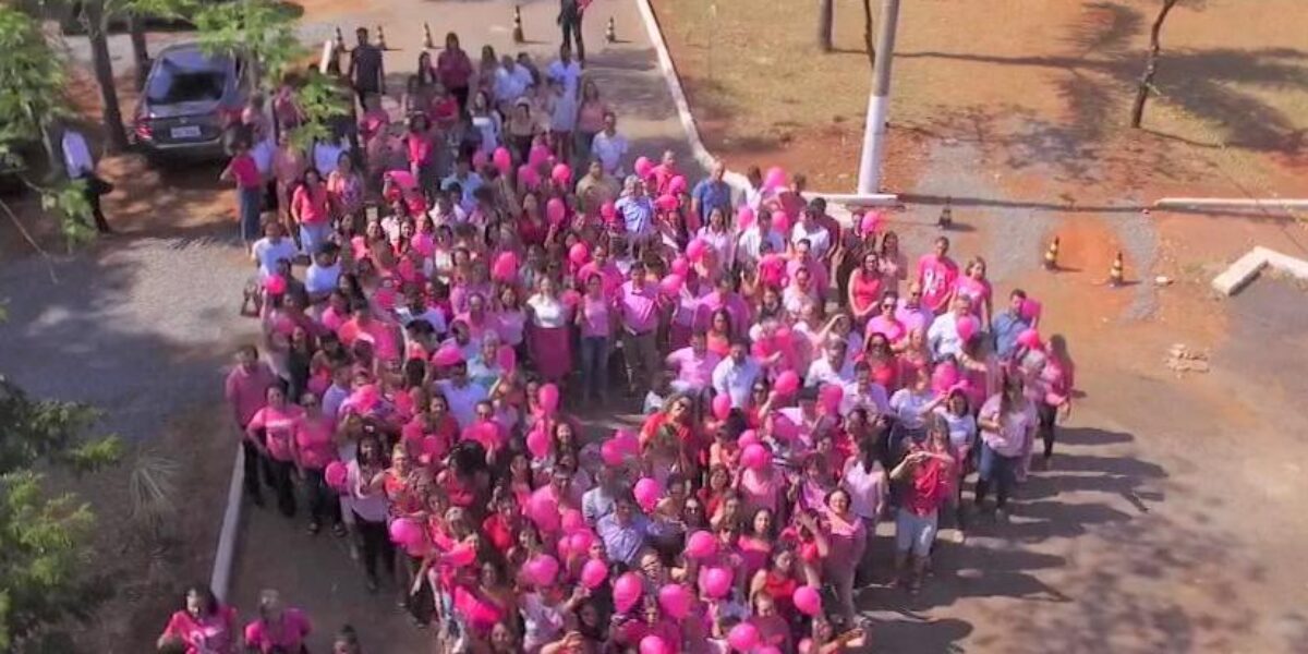 Servidores da Seduc Goiás participam da abertura oficial da campanha Outubro Rosa