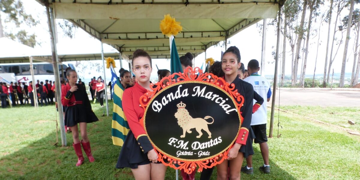 Bandas marciais da rede estadual são premiadas em campeonato nacional