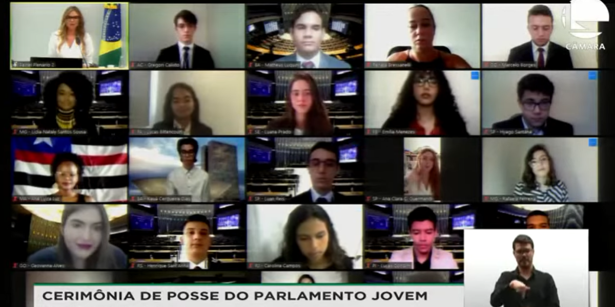 Estudantes goianos tomam posse no programa Parlamento Jovem Brasileiro 2020