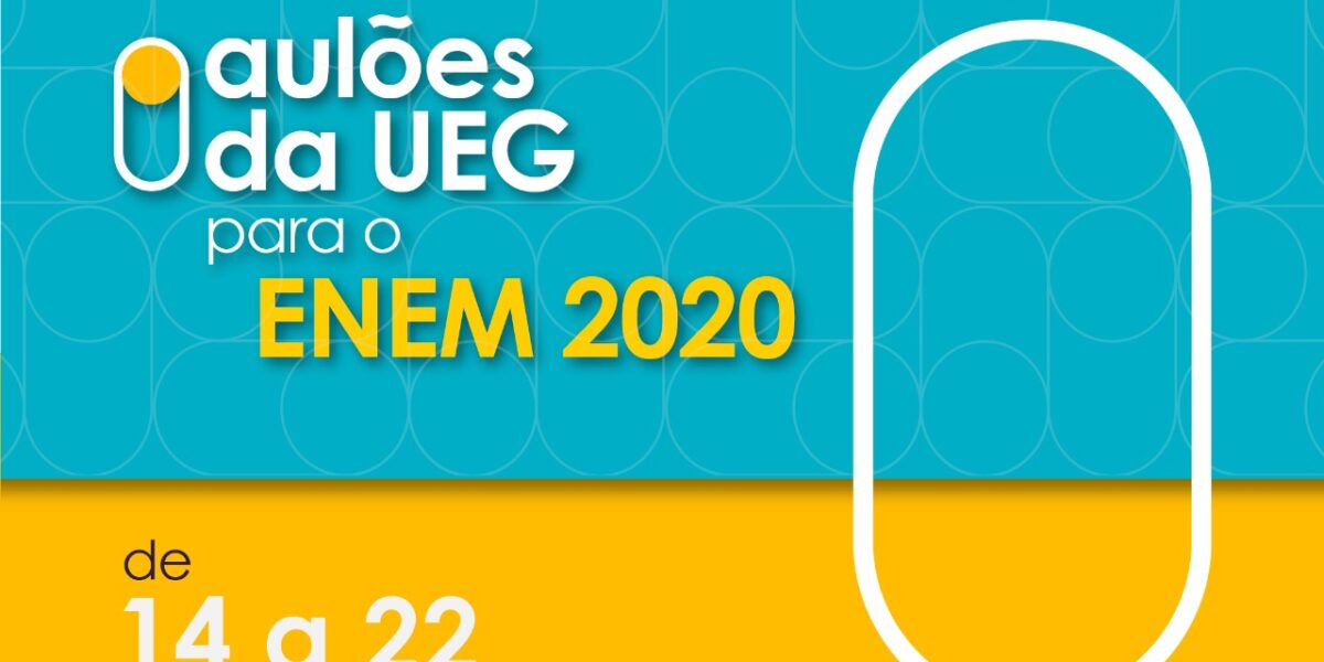 Seduc e UEG realizam aulões preparatórios para o ENEM 2020 na UEG TV