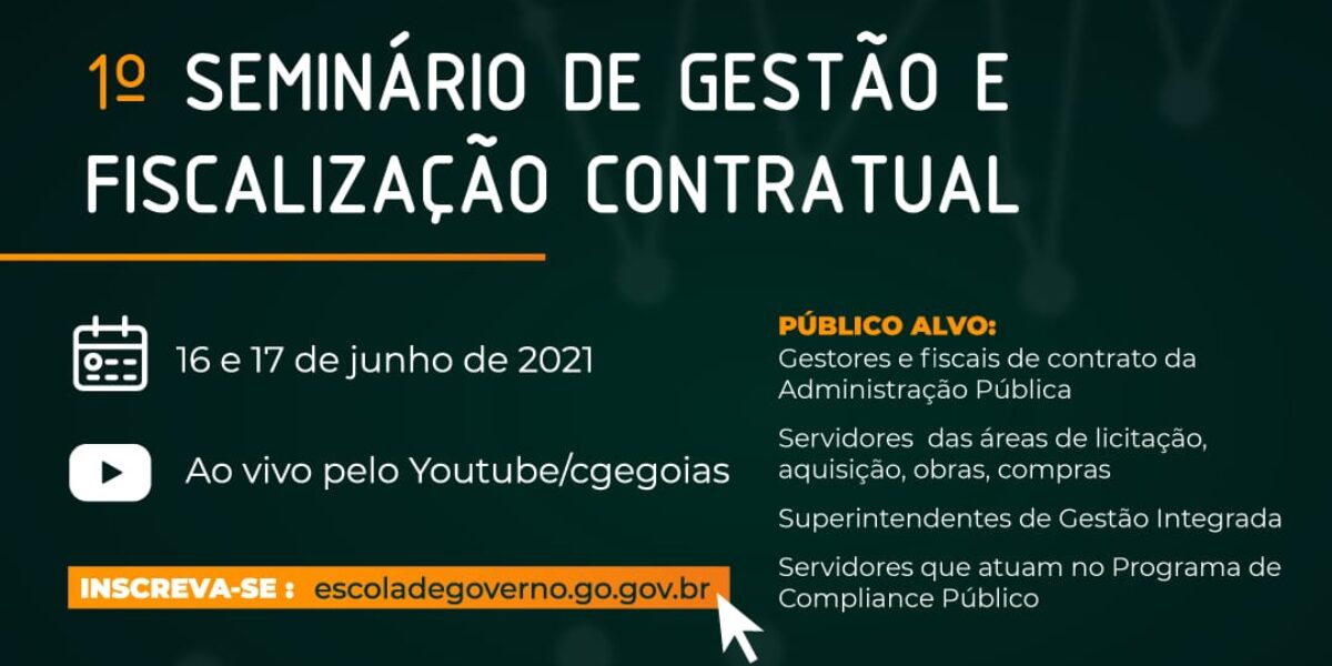 Governo de Goiás debaterá avanços da gestão e fiscalização de contratos