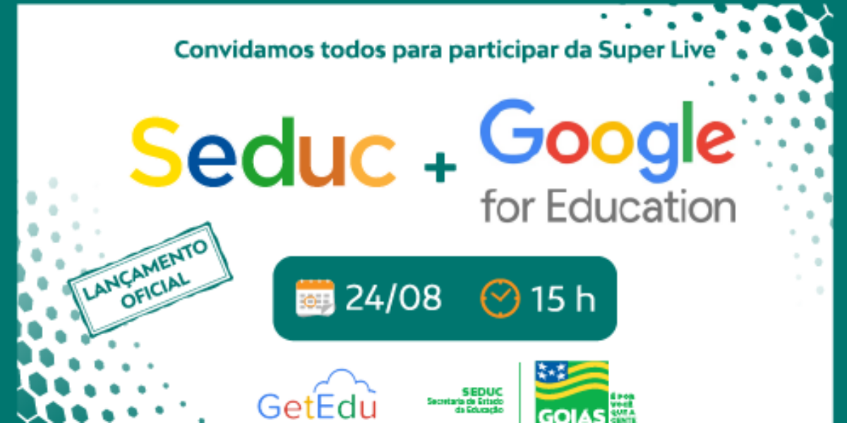 Seduc realiza live em parceria com a Google For Education