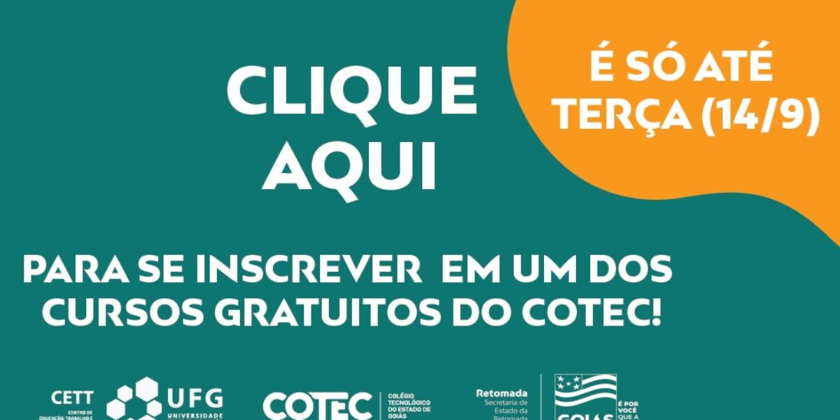 Colégios Tecnológicos abrem 29 mil vagas de cursos gratuitos em Goiás