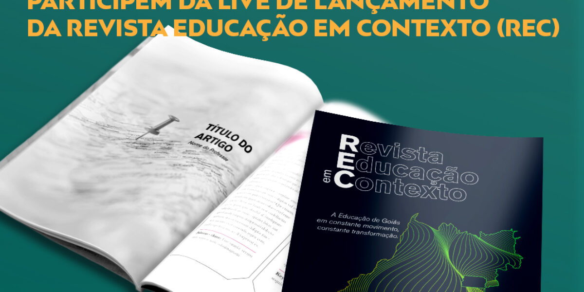 Revista Educação em Contexto (REC) será lançada na próxima segunda-feira, 4/10