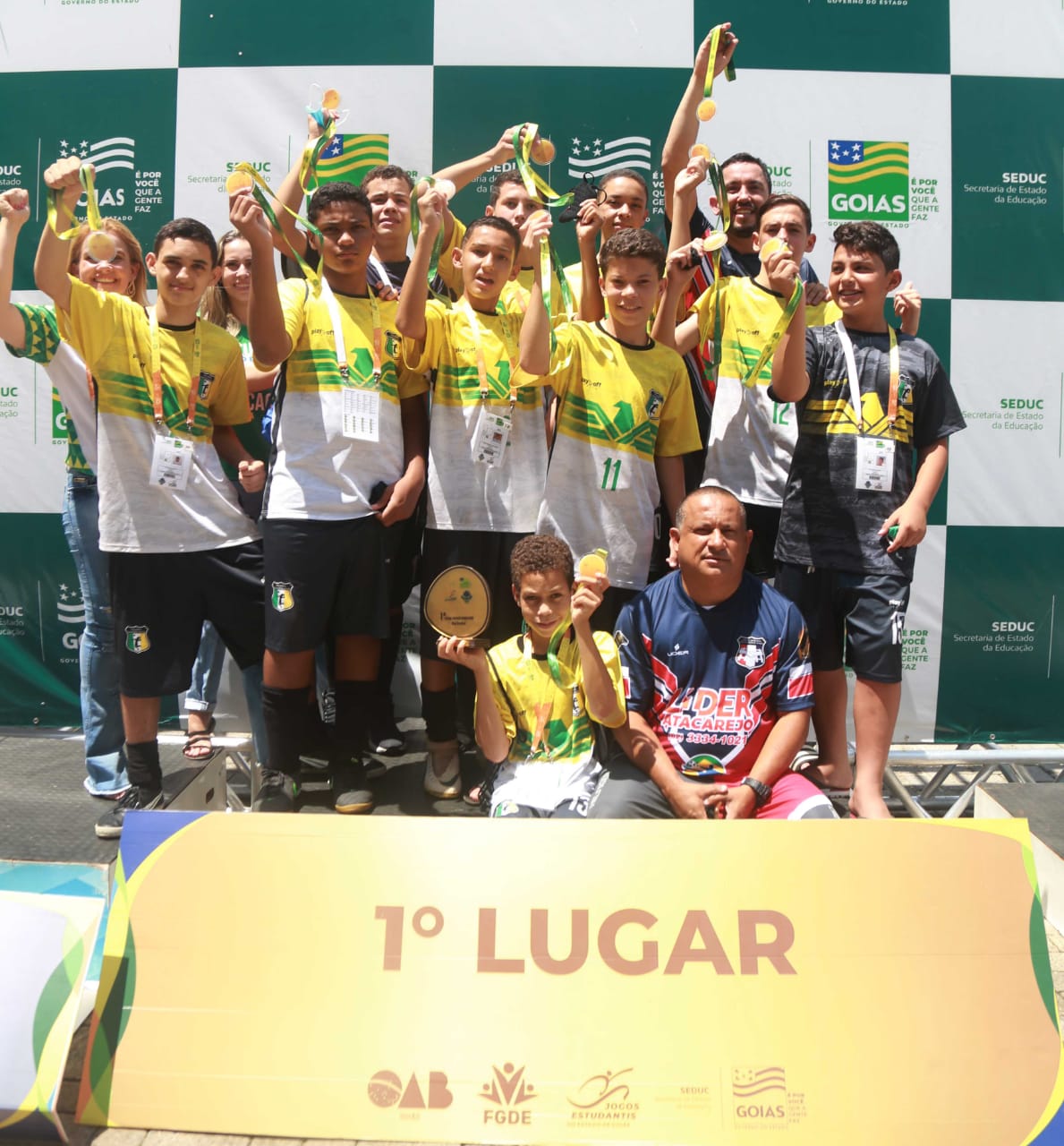 Campeões do Futsal Masculino Infanto - Jogos Estudantis de Goiás 2021