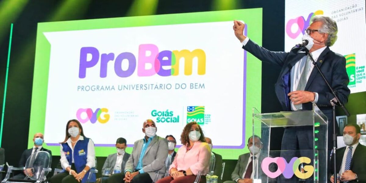 Governo de Goiás e OVG lançam edital para 5 mil novas bolsas do Programa Universitário do Bem (ProBem)