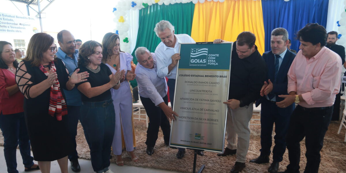 Governo de Goiás entrega nova escola em Americano do Brasil após espera de mais de uma década