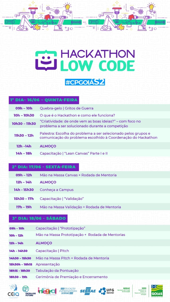 Programação Hackaton Low Code na Campus Party 2022