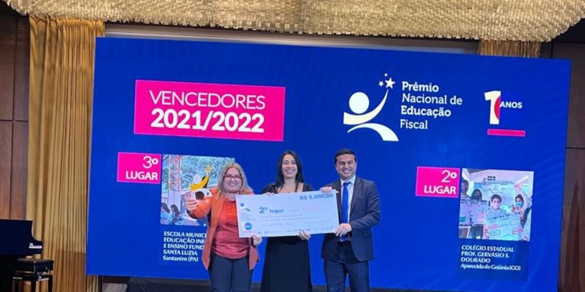 Colégio Estadual de Aparecida de Goiânia conquista segundo lugar no Prêmio Nacional de Educação Fiscal