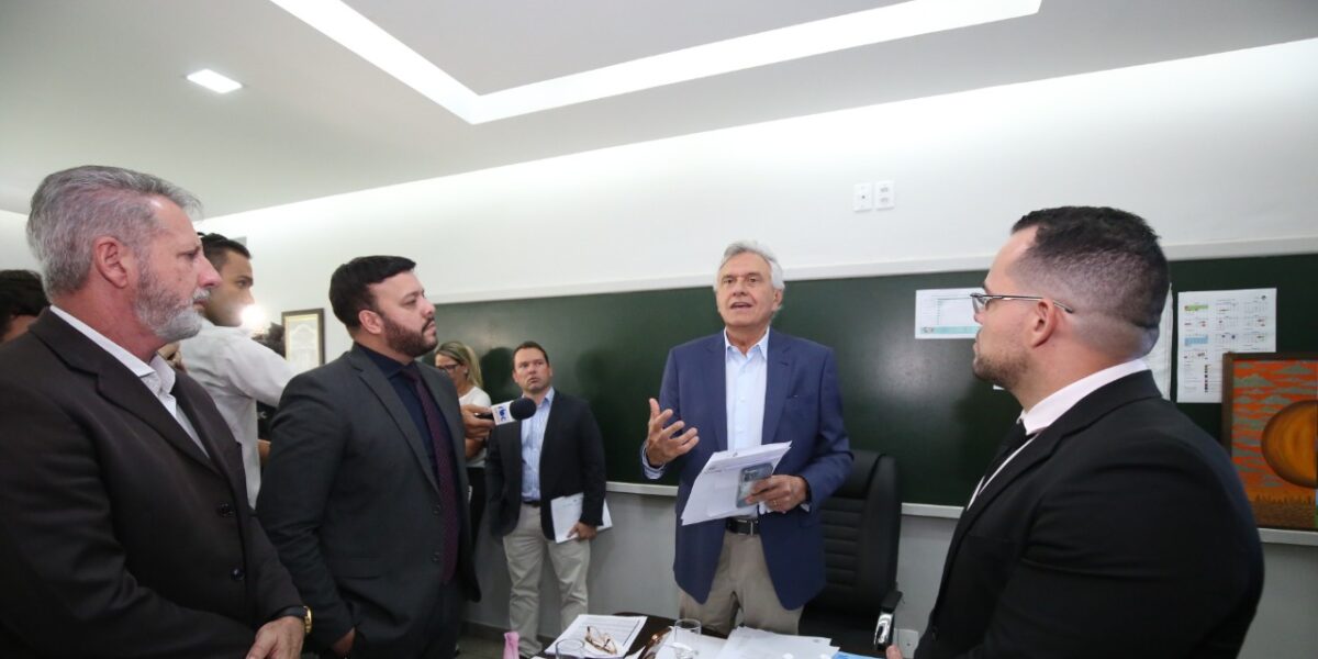 Em visita à Seduc, governador de Goiás acompanha balanço das ações da Educação e traça metas para o ano letivo de 2023