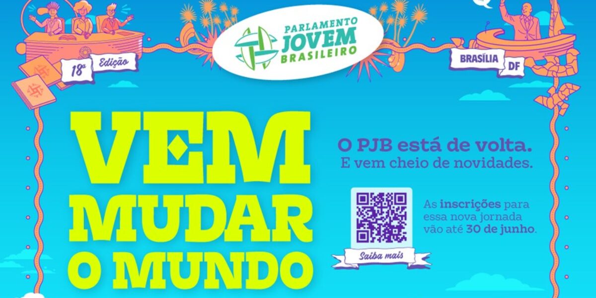 18ª edição do Parlamento Jovem Brasileiro 2023 está com inscrições abertas até 30 de junho