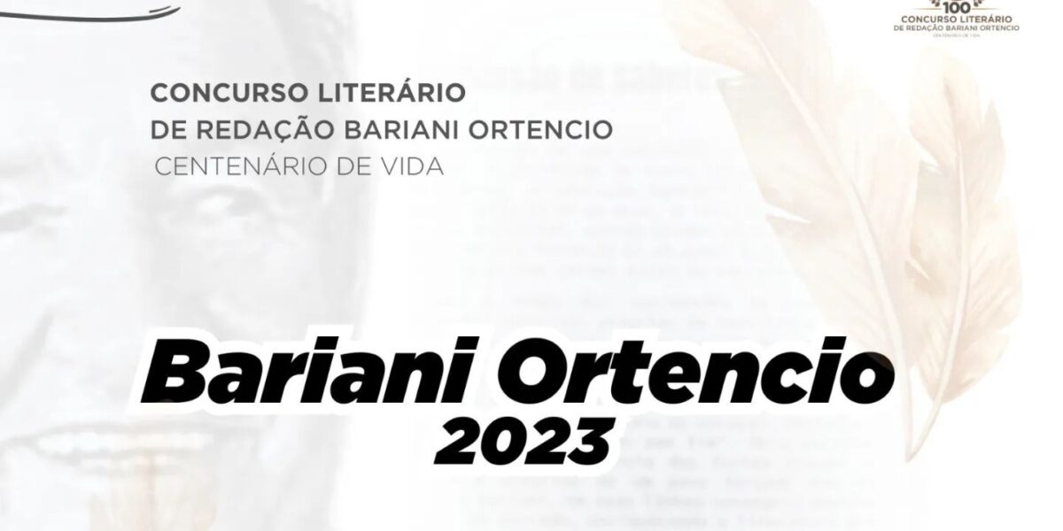 Premiação do VII Concurso Literário de Redação Bariani Ortencio será realizada no dia 21