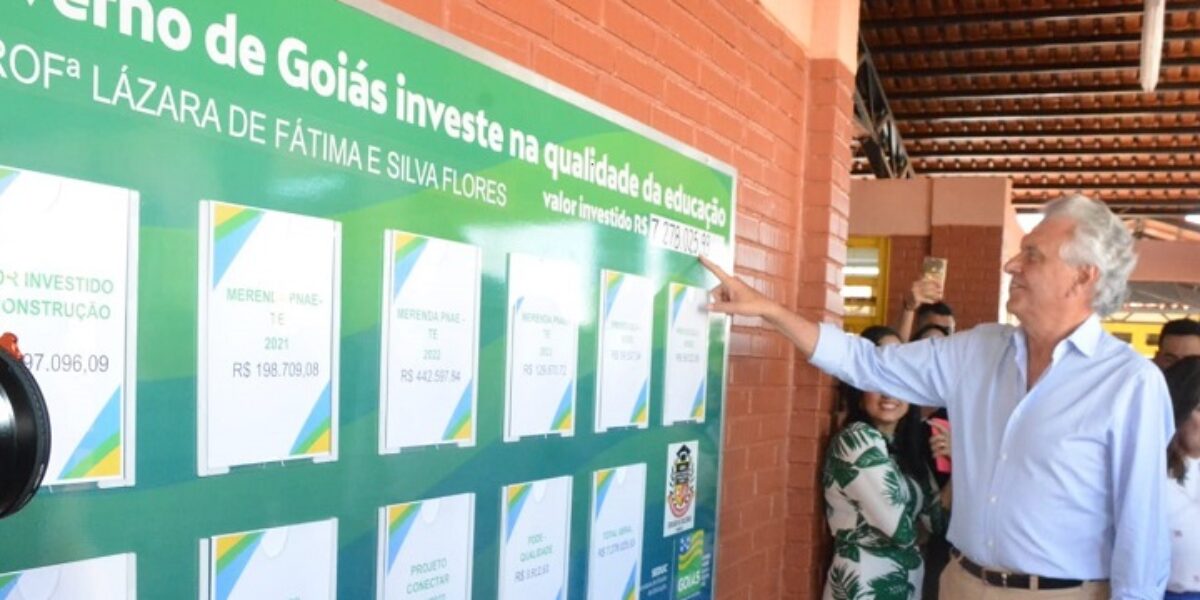 Em cerimônia de retomada do ano letivo, Governo de Goiás entrega nova sede de escola em Goianira