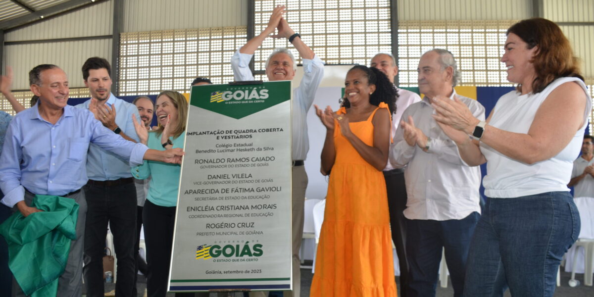 Inauguração da quadra poliesportiva do Colégio Estadual Benedito Lucimar Hesketh