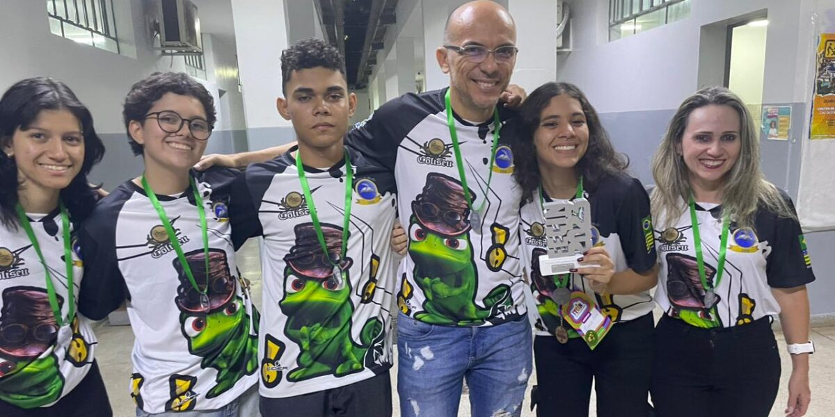 Duas feiras, duas conquistas: Estudantes de colégio estadual de Goiás são destaque em torneios de Robótica