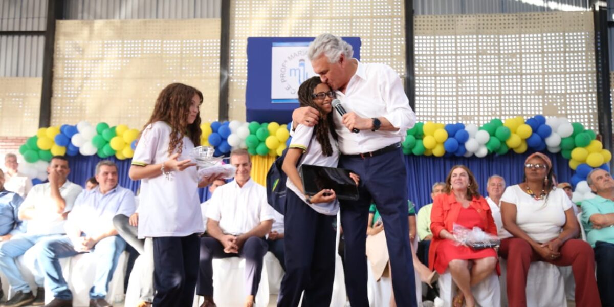 Governador Ronaldo Caiado inaugura mais um colégio Padrão Século XXI em Goianira